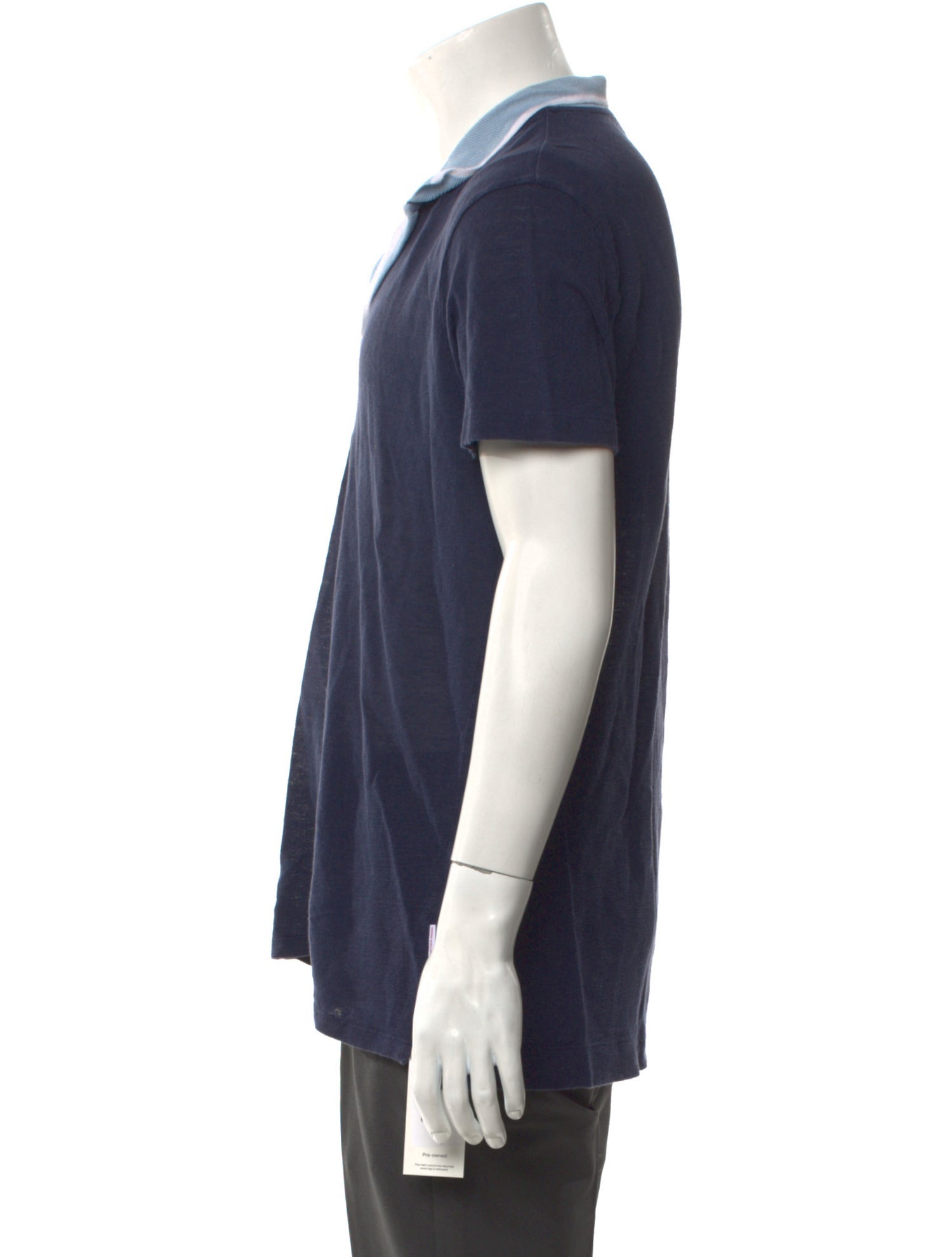 Orlebar Brown Linen V-Neck Polo Shirt