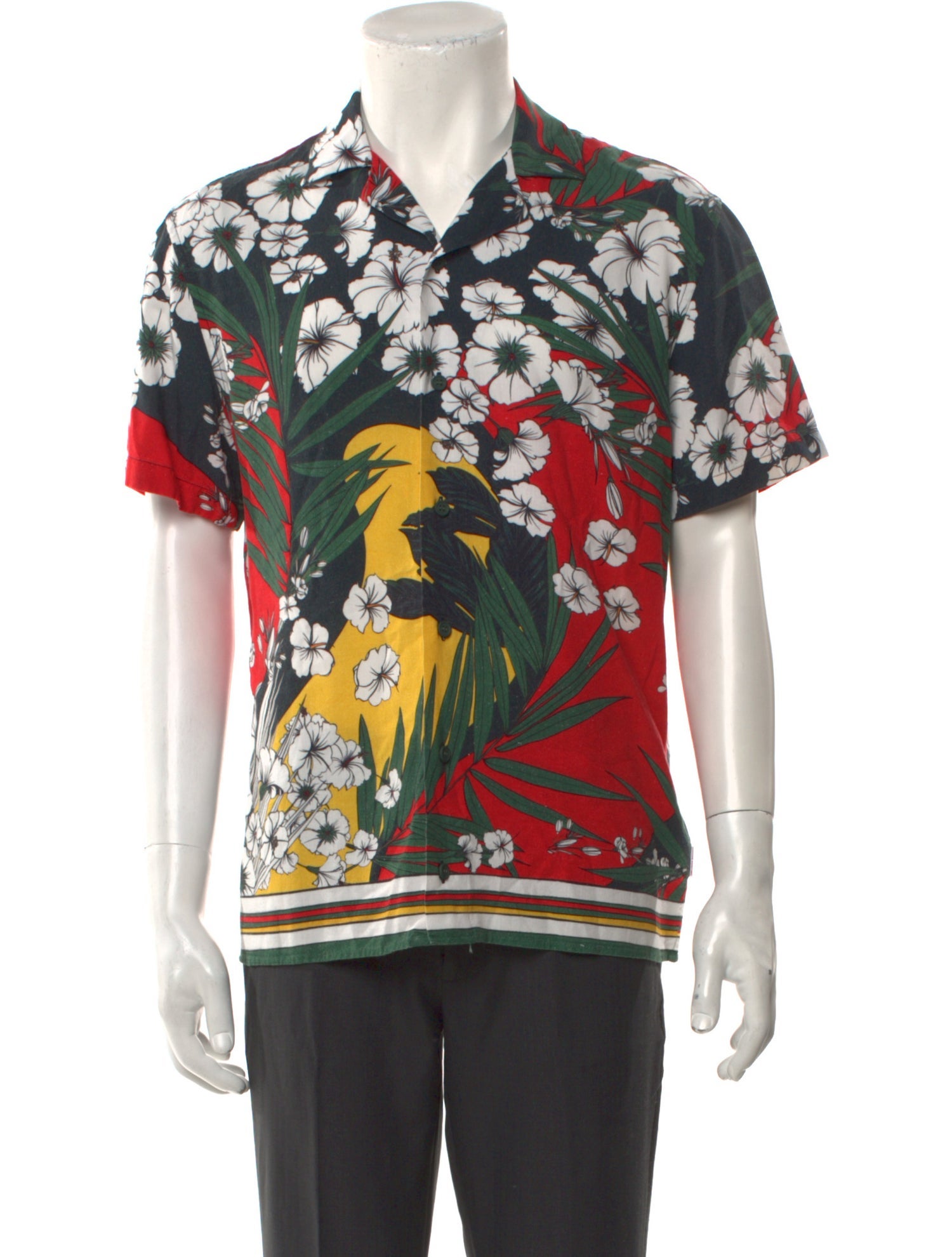 Orlebar Brown Floral Print Short Sleeve Shirt