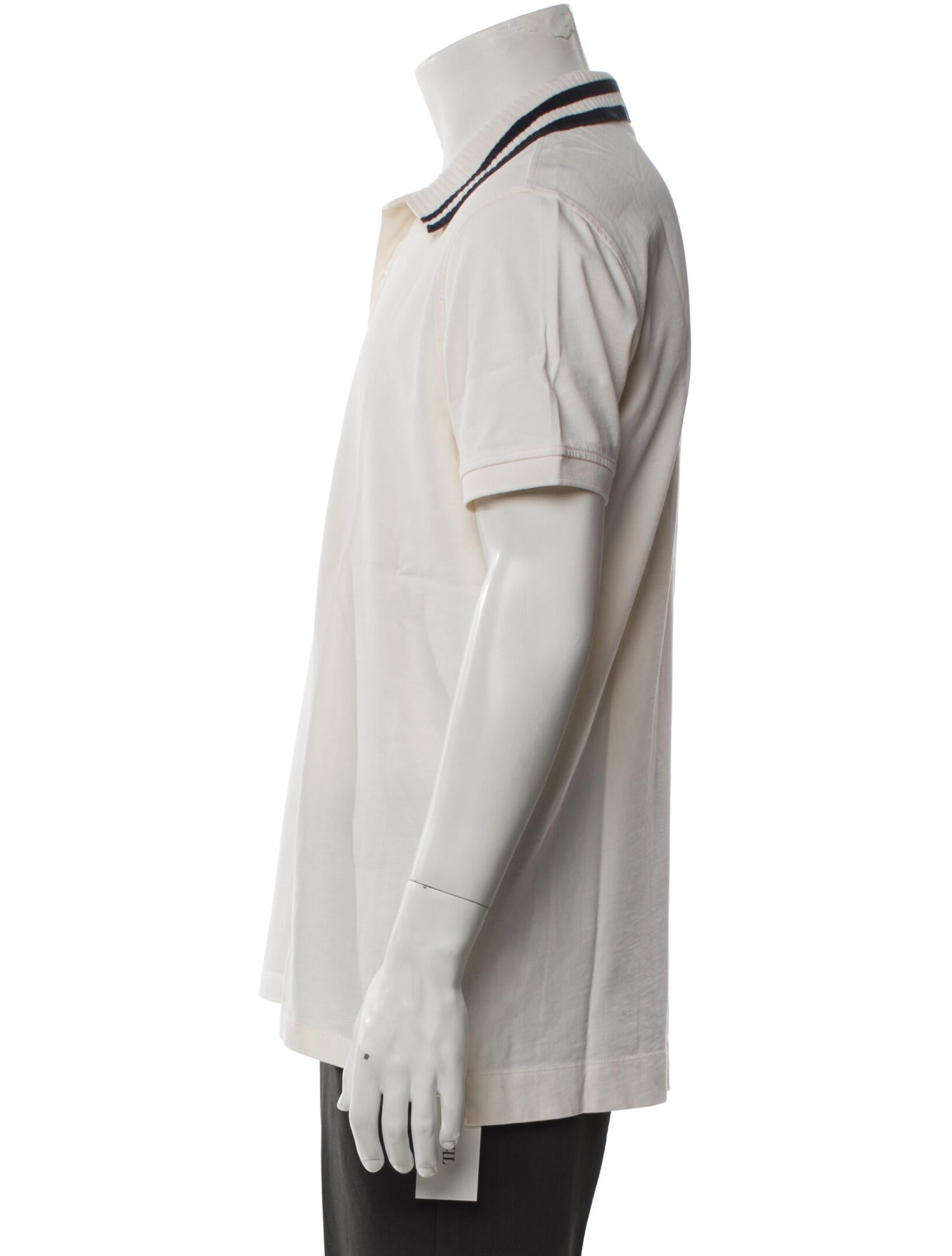 Orlebar Brown Striped V-Neck Polo Shirt