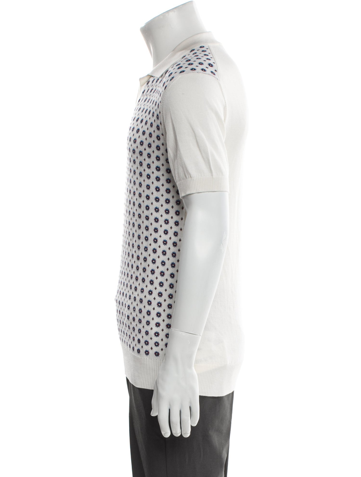 Orlebar Brown Silk Printed Polo Shirt w/ Tags