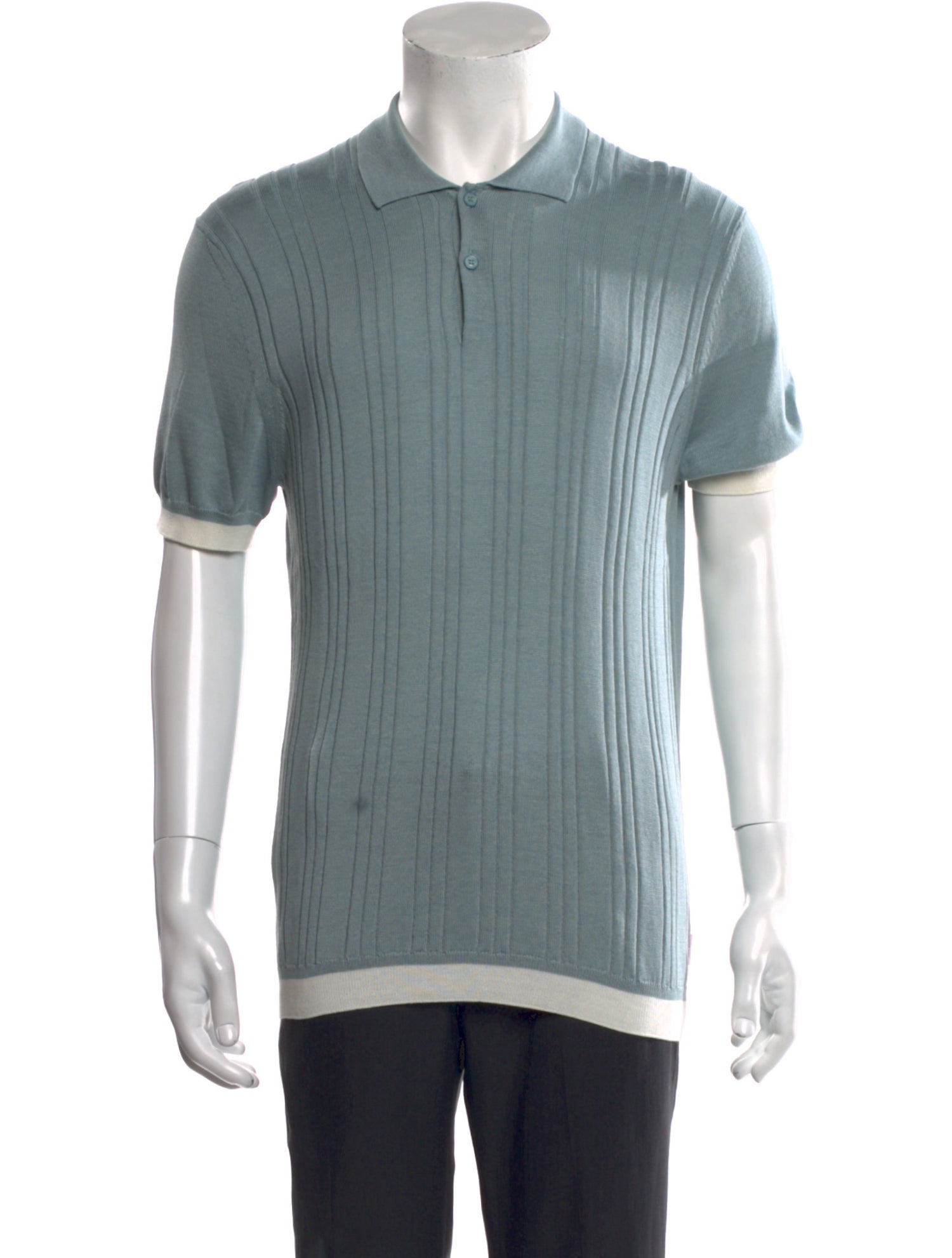 Orlebar Brown Striped Collar Polo Shirt
