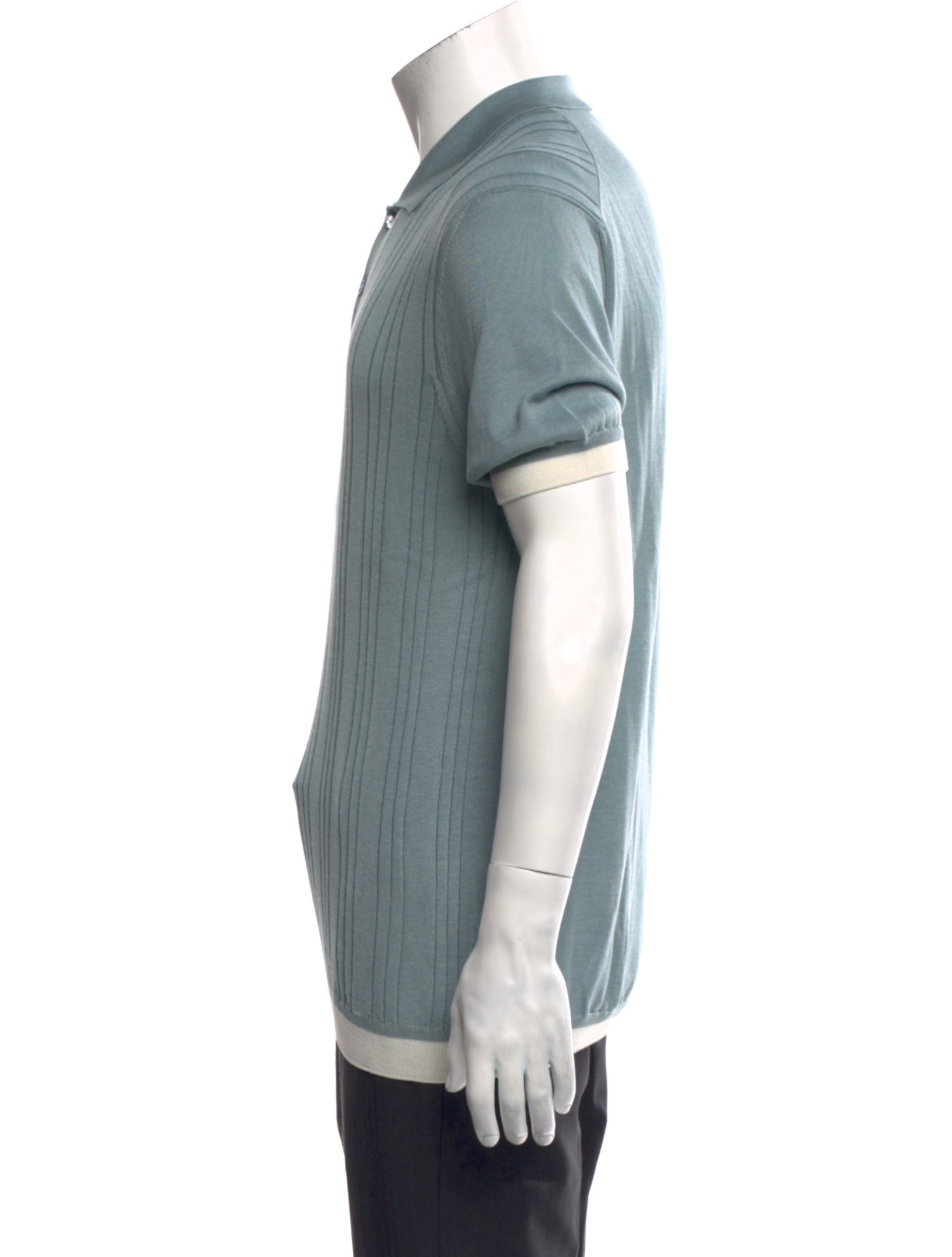 Orlebar Brown Striped Collar Polo Shirt