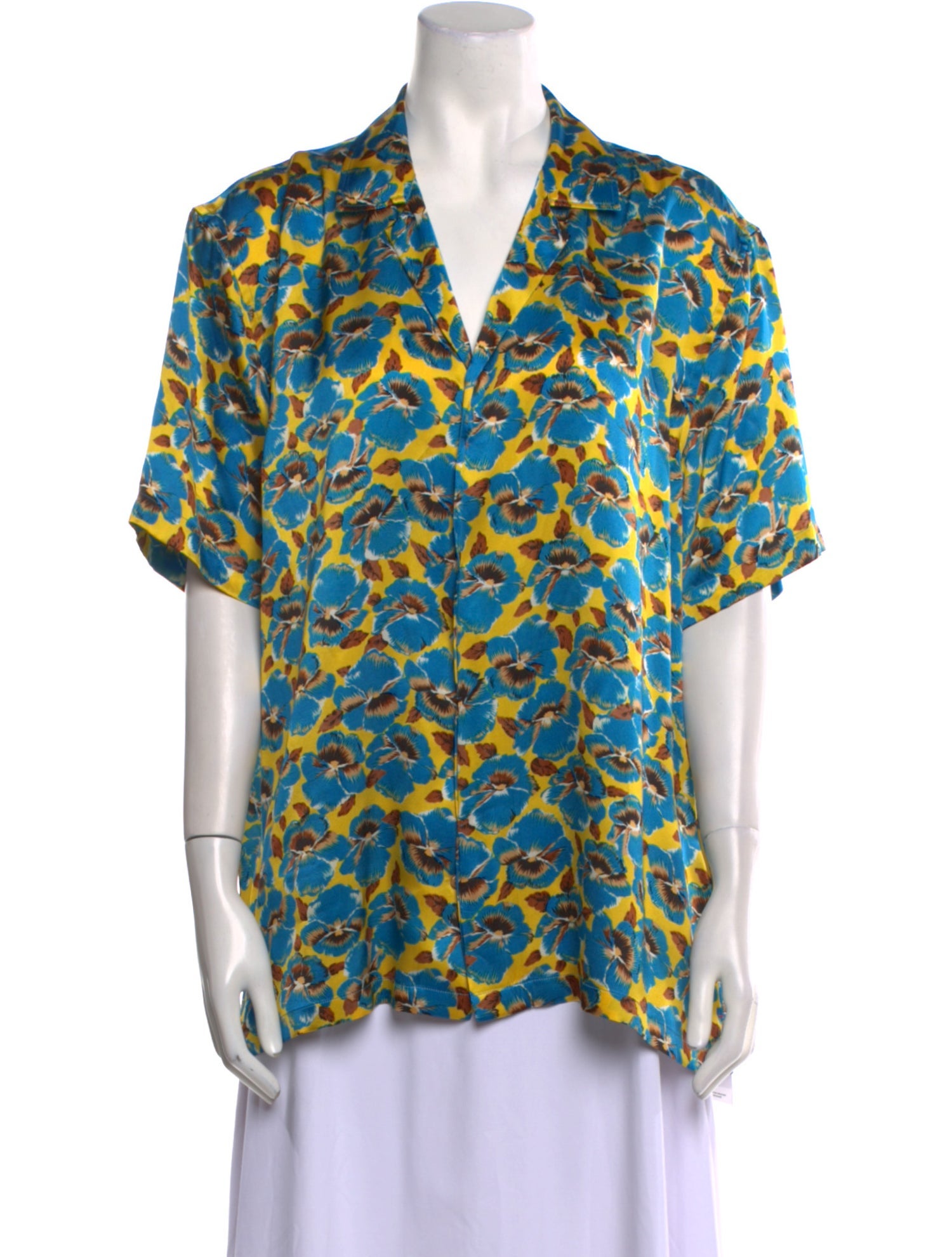 Orlebar Brown Silk Printed Blouse