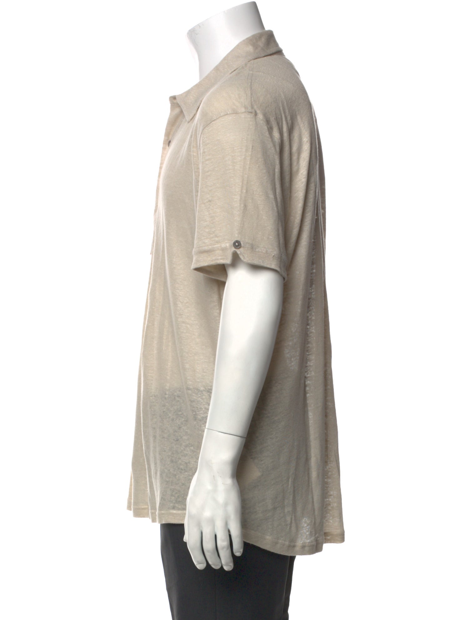 Orlebar Brown Linen Crew Neck Polo Shirt