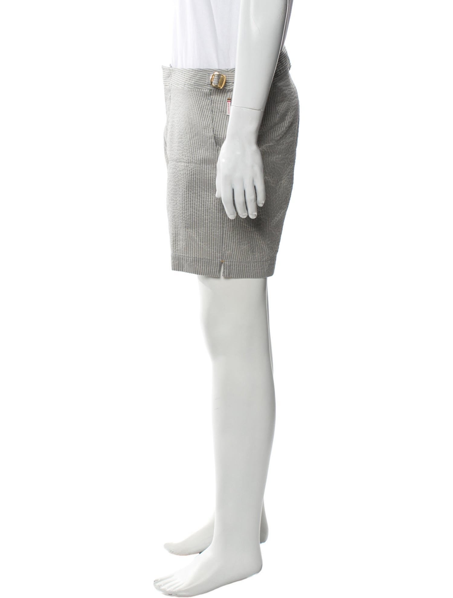 Orlebar Brown Striped Flat Front Shorts