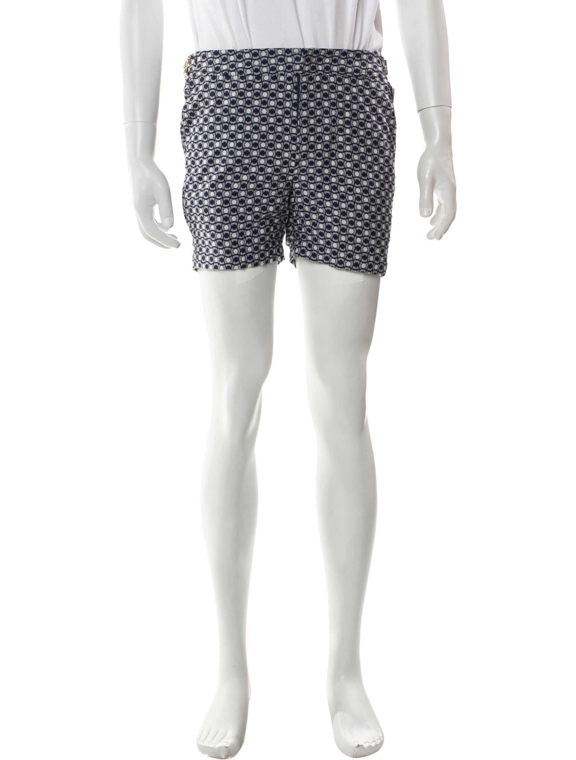 Orlebar Brown Printed Embroidered Accent Swim Trunks