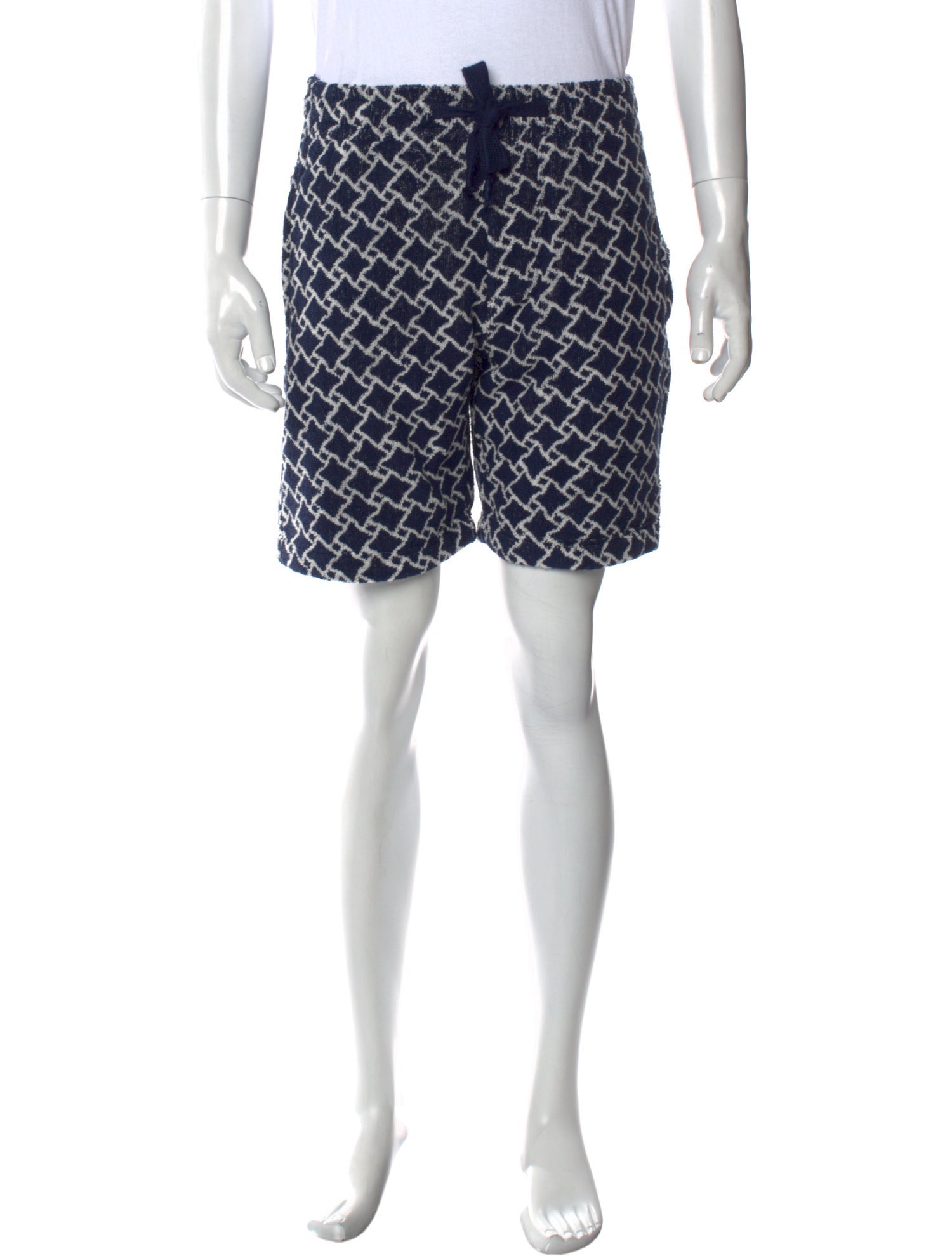 Orlebar Brown Plaid Print Flat Front Shorts w/ Tags
