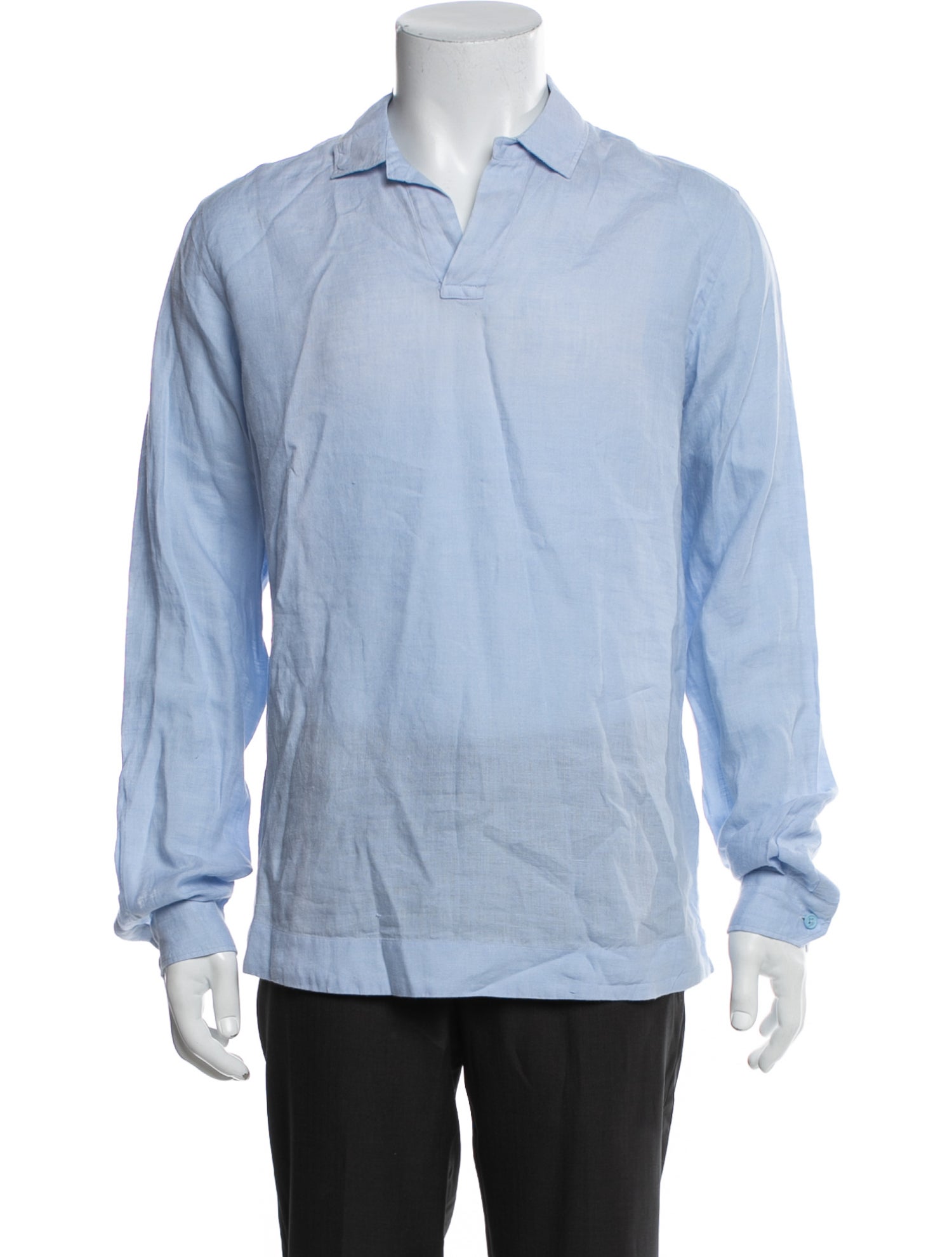 Orlebar Brown Linen Collar Polo Shirt