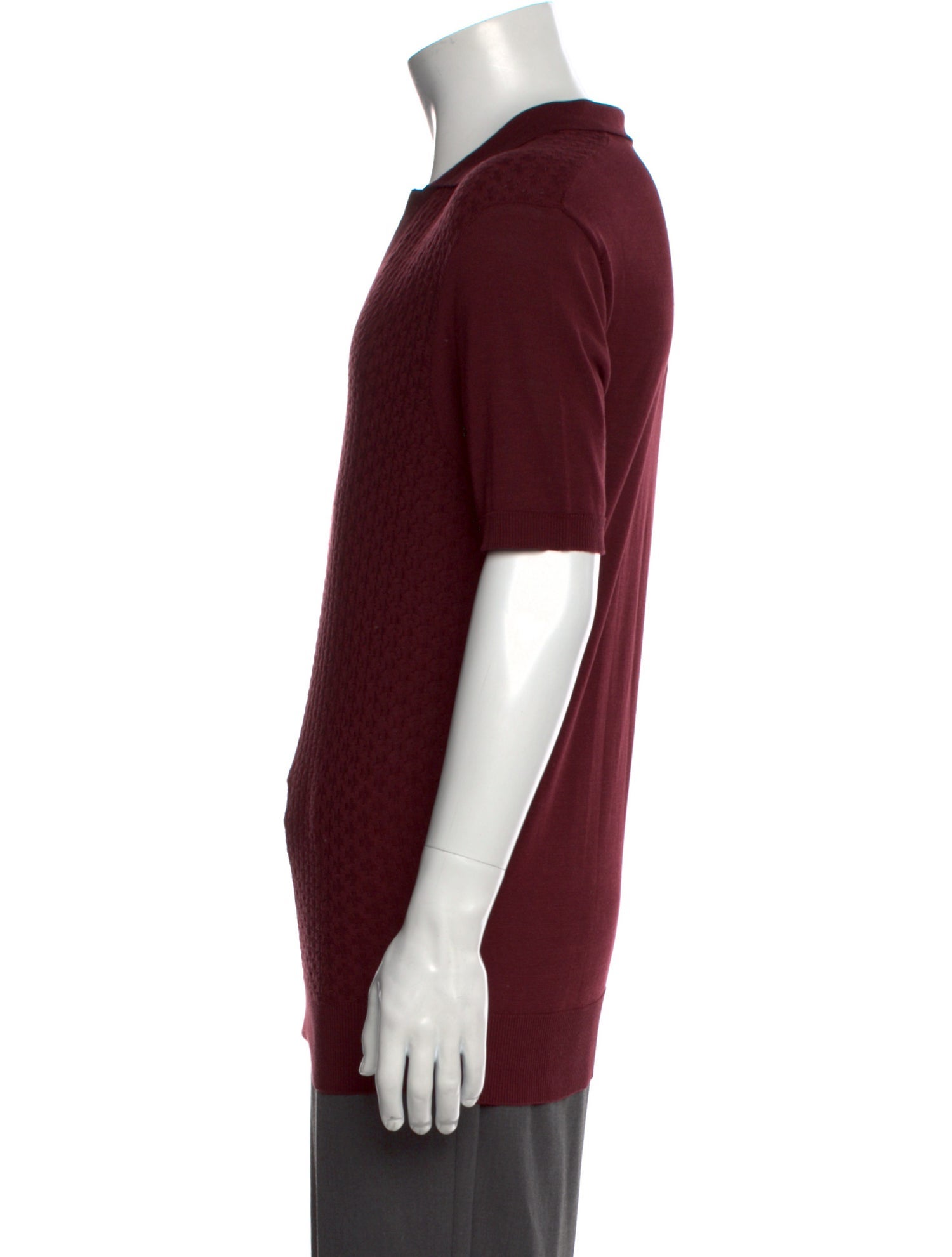 Orlebar Brown Silk V-Neck Polo Shirt w/ Tags