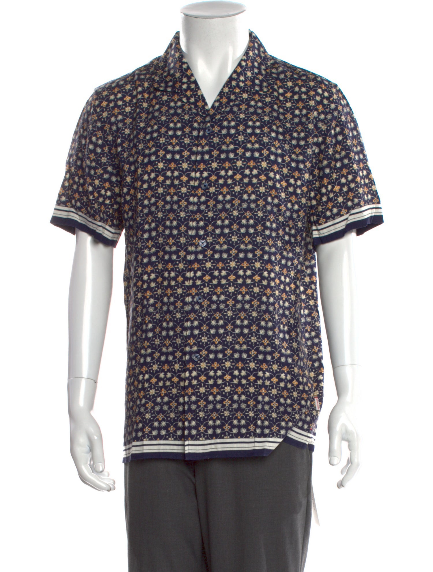 Orlebar Brown Floral Print Short Sleeve Shirt