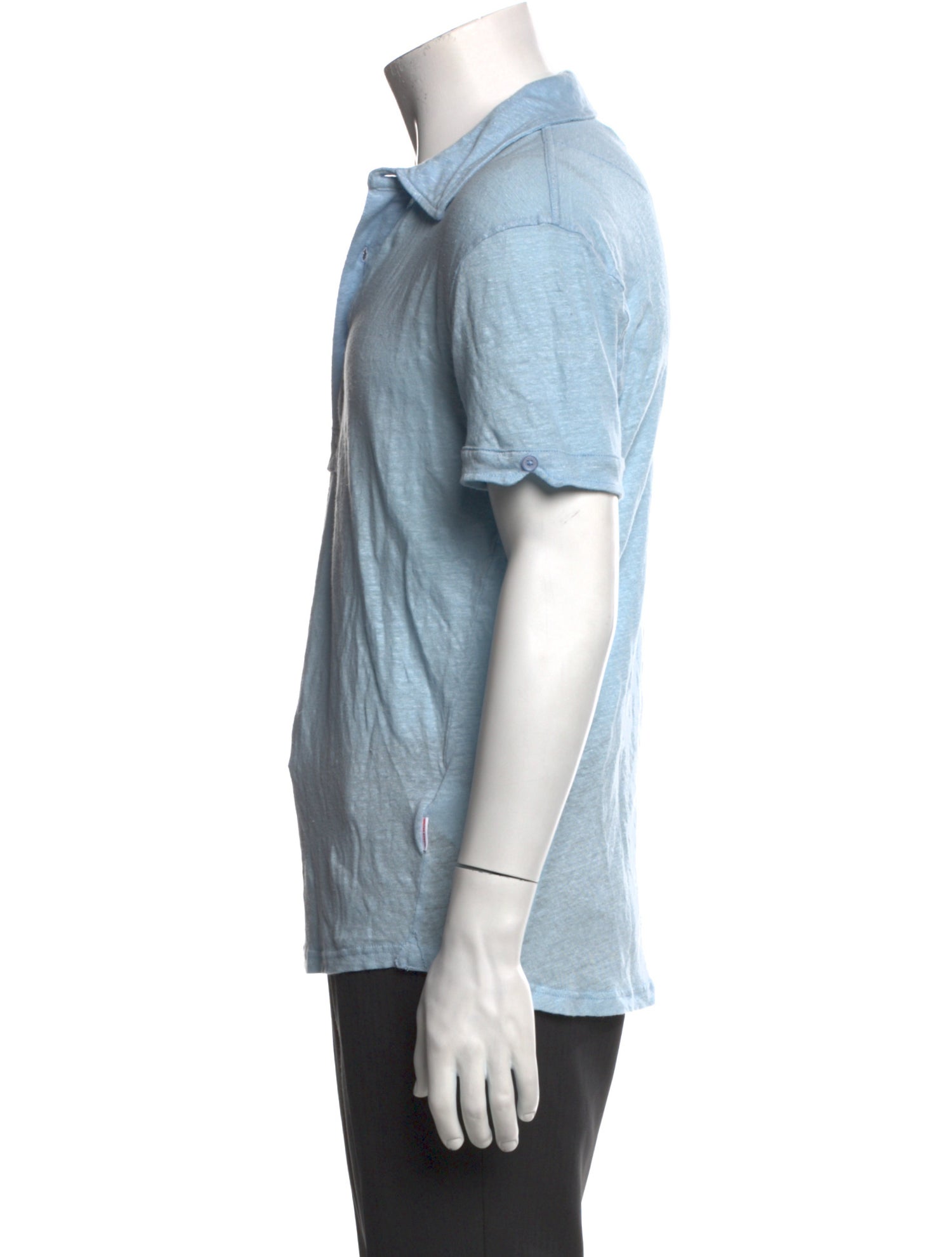 Orlebar Brown Linen V-Neck Polo Shirt