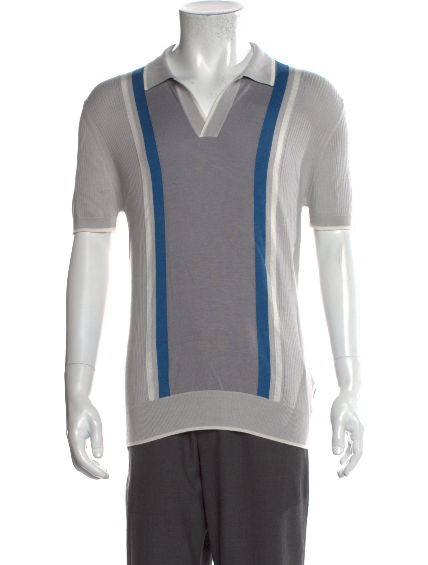 Orlebar Brown Colorblock Pattern Short Sleeve Shirt