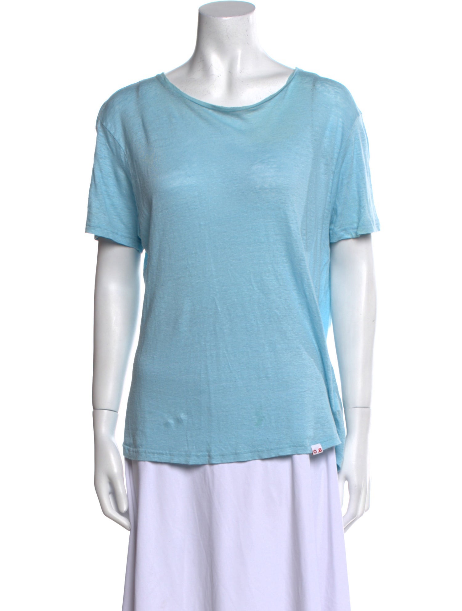 Orlebar Brown Linen Bateau Neckline T-Shirt