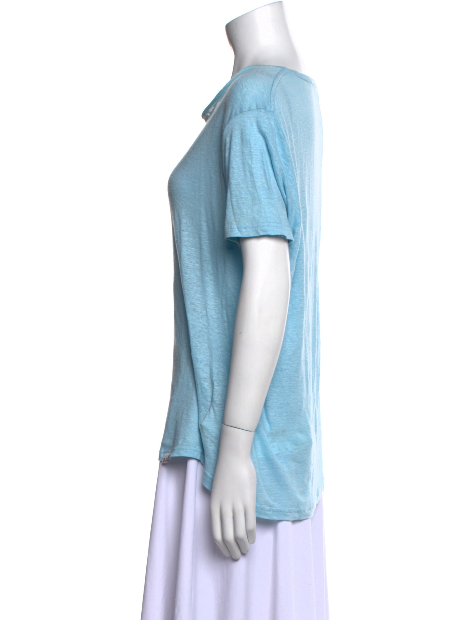 Orlebar Brown Linen Bateau Neckline T-Shirt