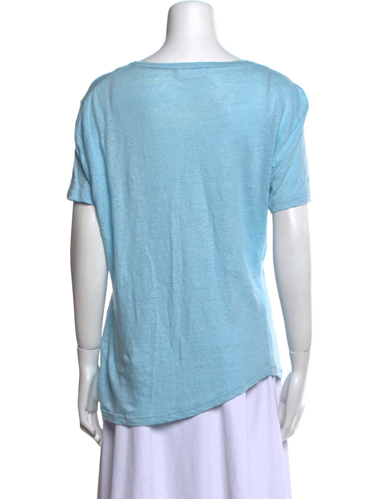 Orlebar Brown Linen Bateau Neckline T-Shirt