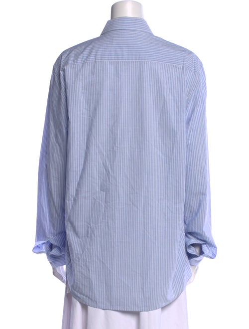 Orlebar Brown Striped Long Sleeve Button-Up Top