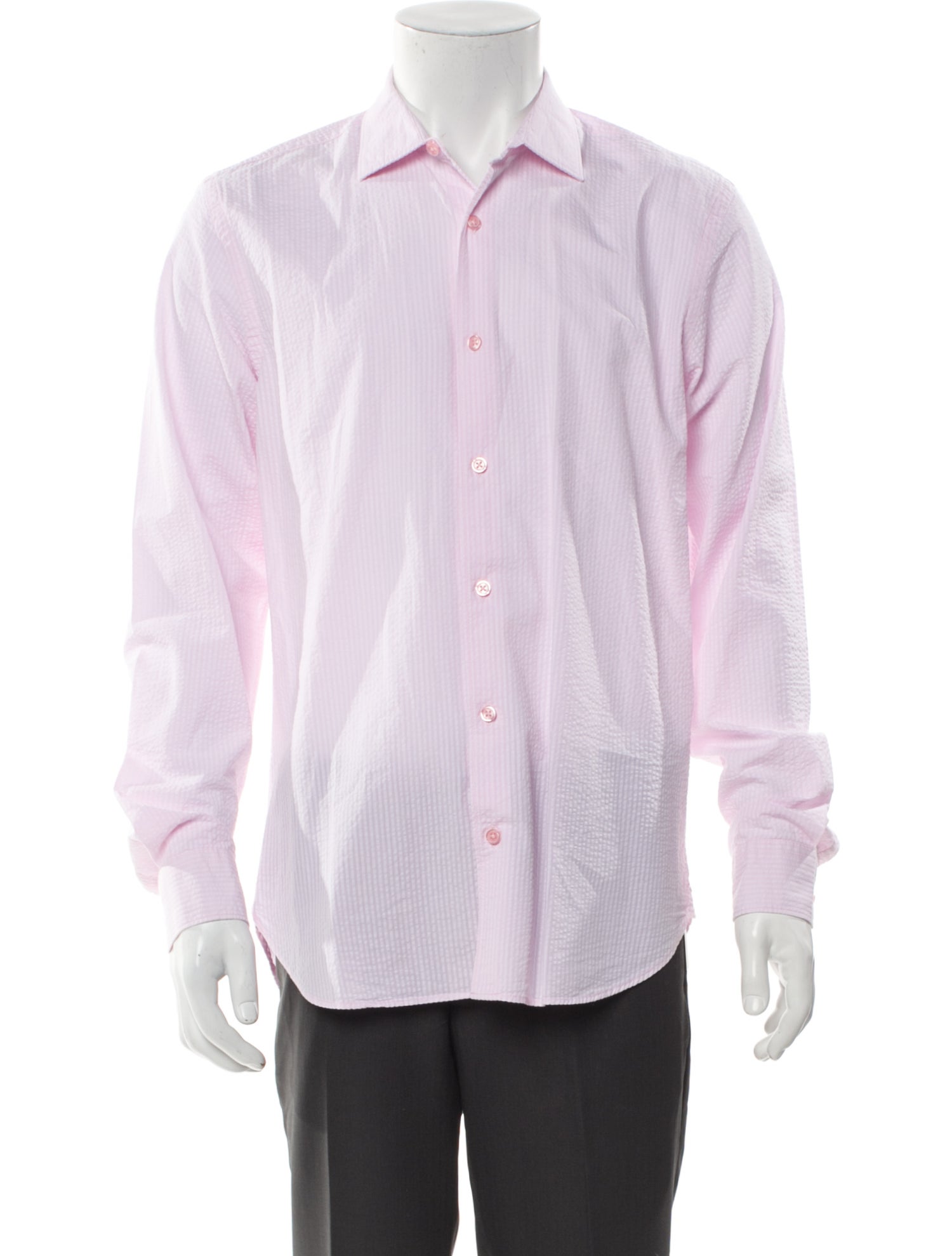 Orlebar Brown Striped Long Sleeve Dress Shirt