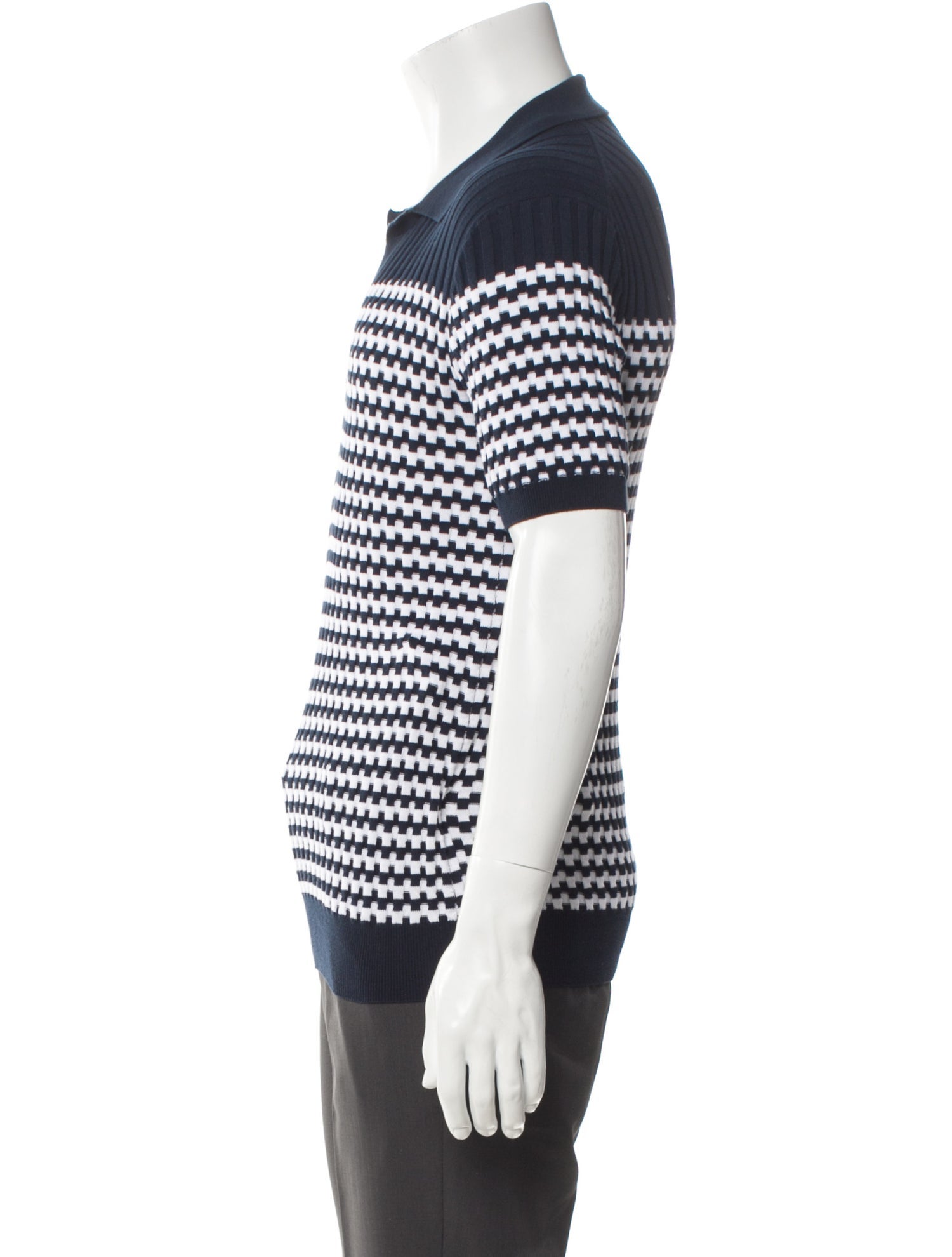 Orlebar Brown Printed V-Neck Polo Shirt