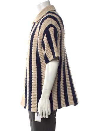 Orlebar Brown Striped Collar Polo Sweater