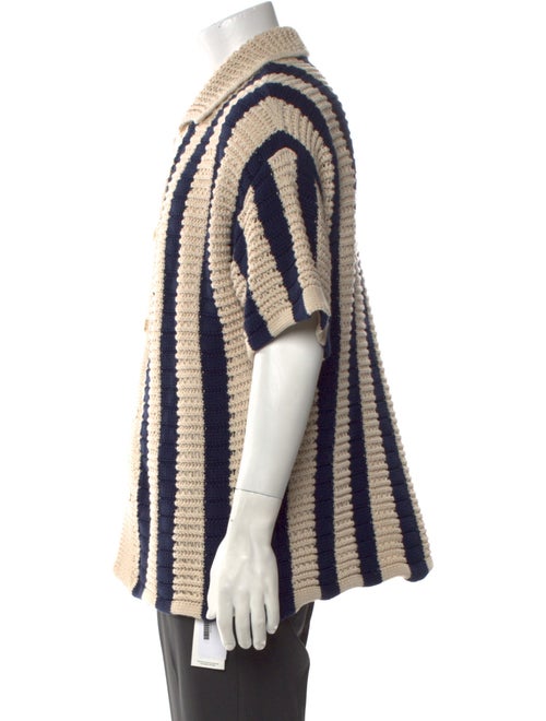 Orlebar Brown Striped Collar Polo Sweater