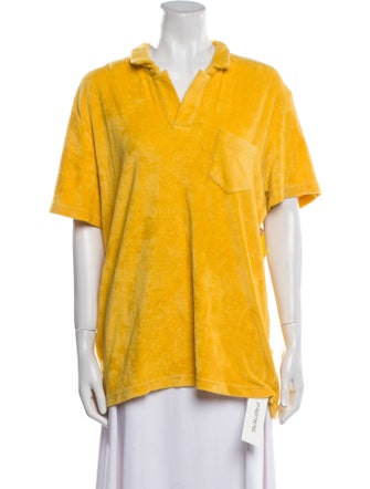 Orlebar Brown V-Neck Short Sleeve Polo