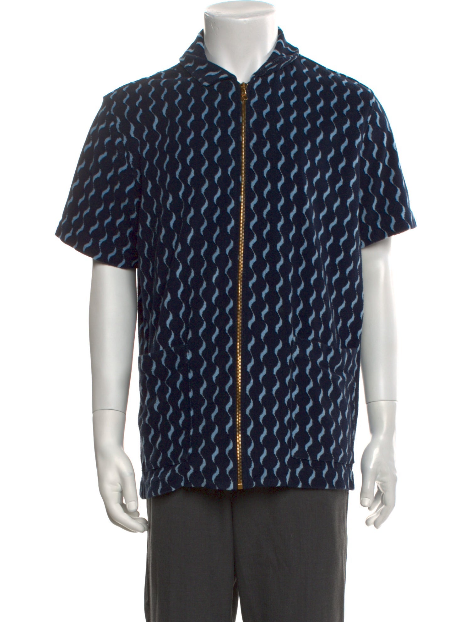 Orlebar Brown Printed Collar Cardigan