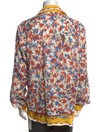 Orlebar Brown Floral Print Long Sleeve Shirt