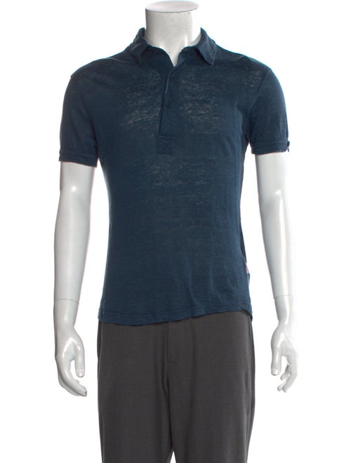 Orlebar Brown Linen Collar Polo Shirt