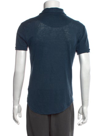 Orlebar Brown Linen Collar Polo Shirt