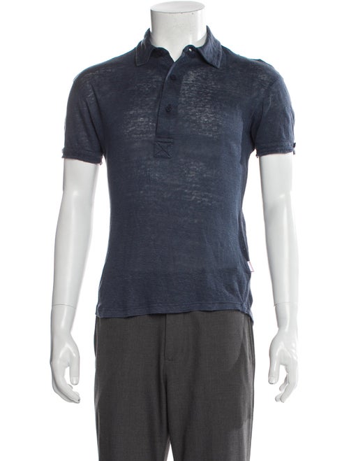 Orlebar Brown Linen Collar Polo Shirt