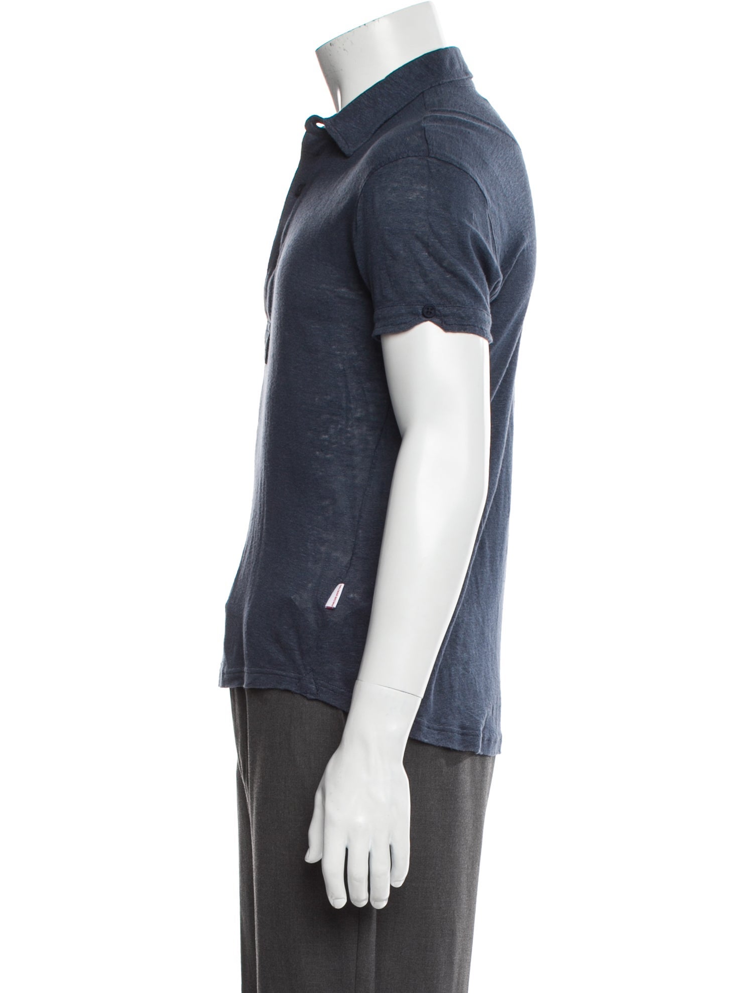 Orlebar Brown Linen Collar Polo Shirt