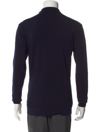 Orlebar Brown Merino Wool Mock Neck Polo Sweater