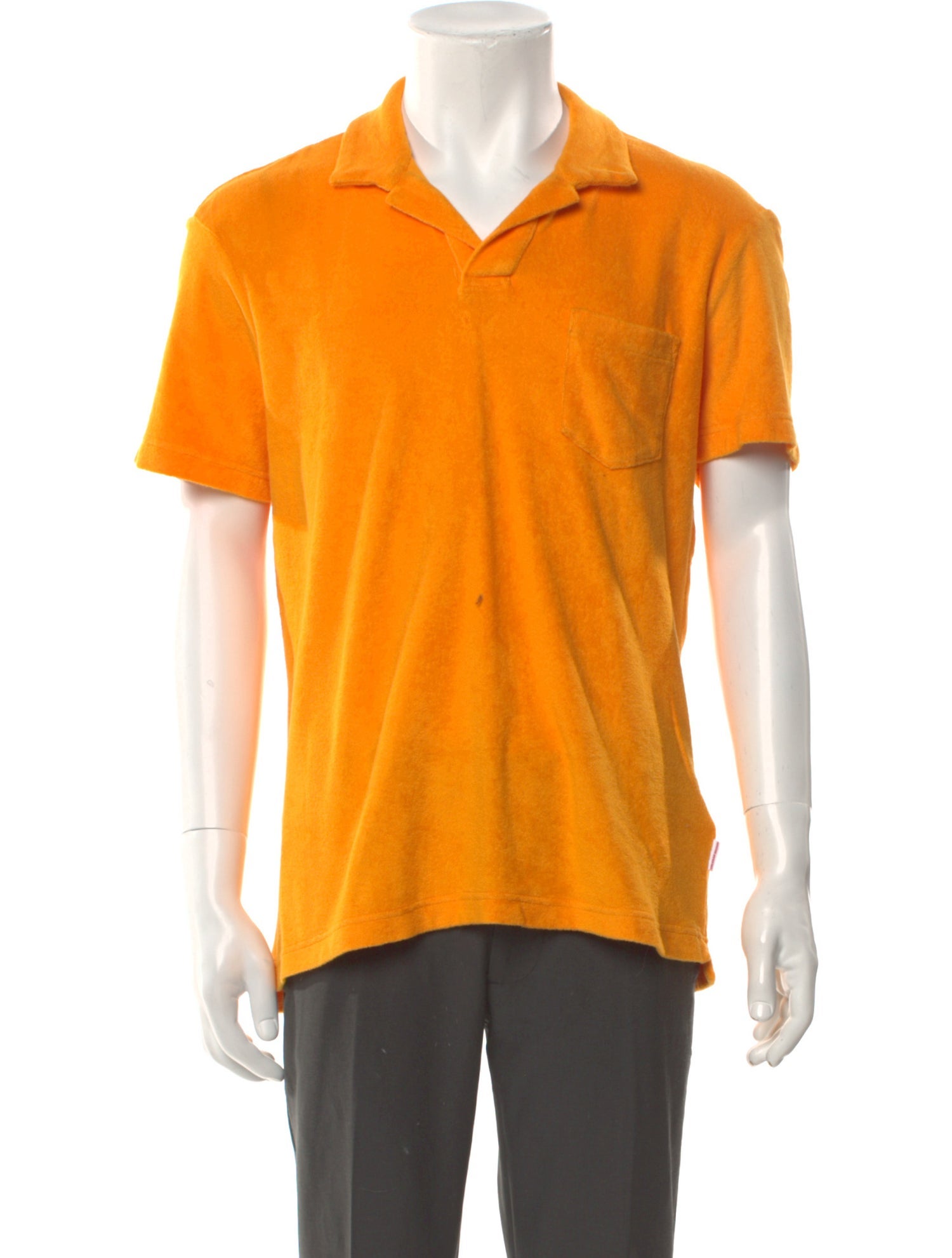 Orlebar Brown Colorblock Pattern Crew Neck Polo Shirt