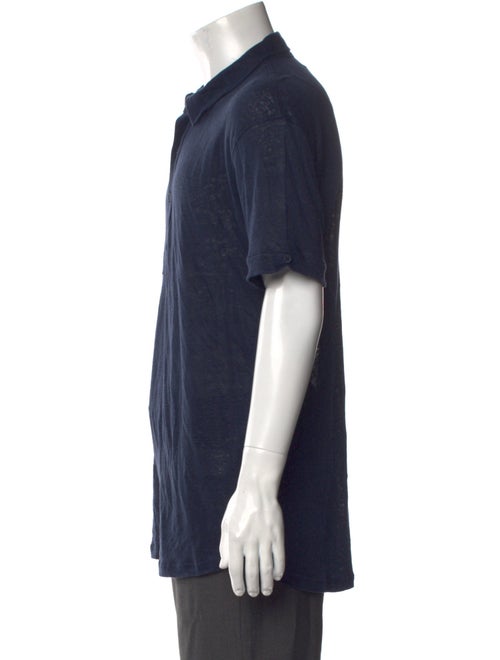 Orlebar Brown Linen Collar Polo Shirt