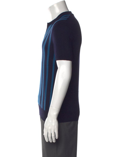 Orlebar Brown Merino Wool Striped Polo Shirt