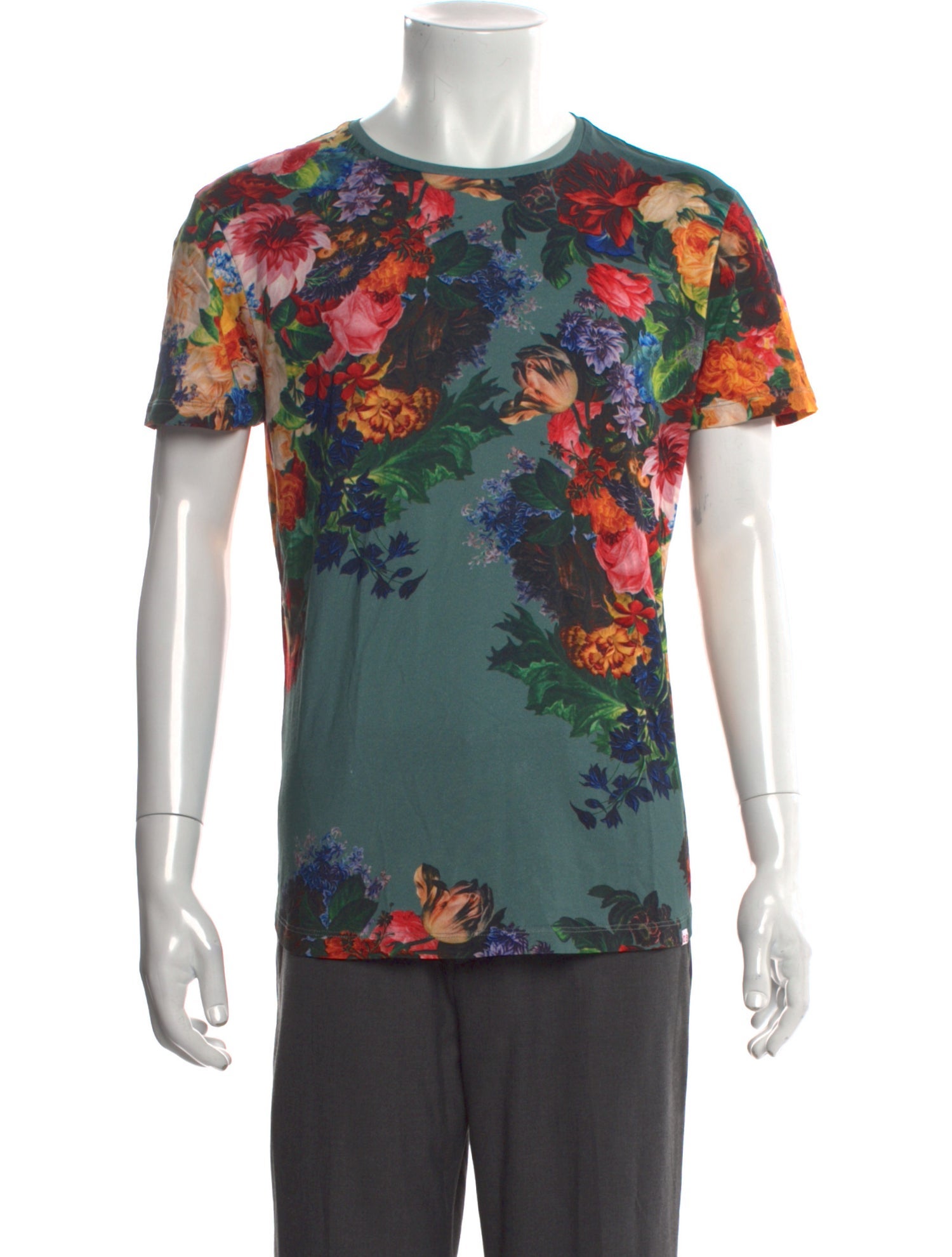 Orlebar Brown Floral Print Crew Neck T-Shirt