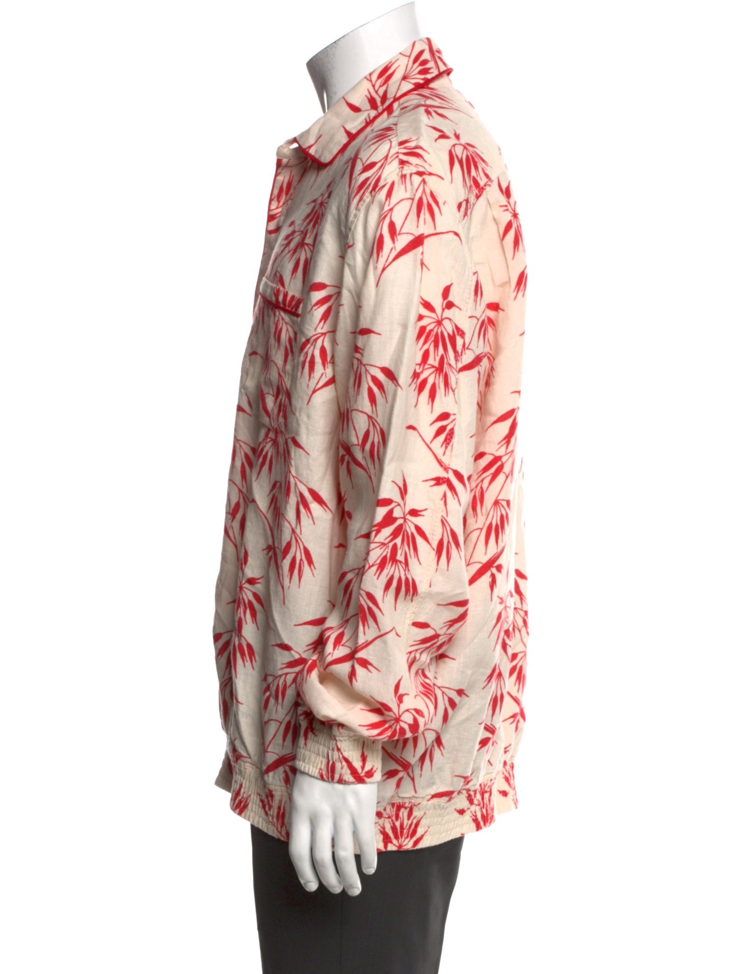 Orlebar Brown Linen Printed Polo Shirt