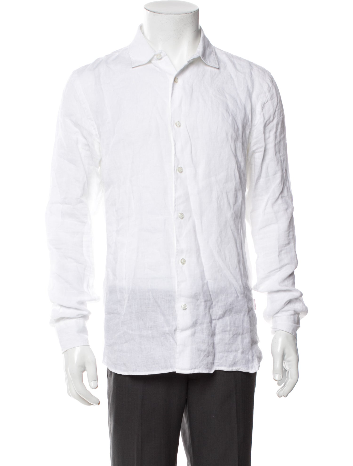 Orlebar Brown Linen Long Sleeve Dress Shirt