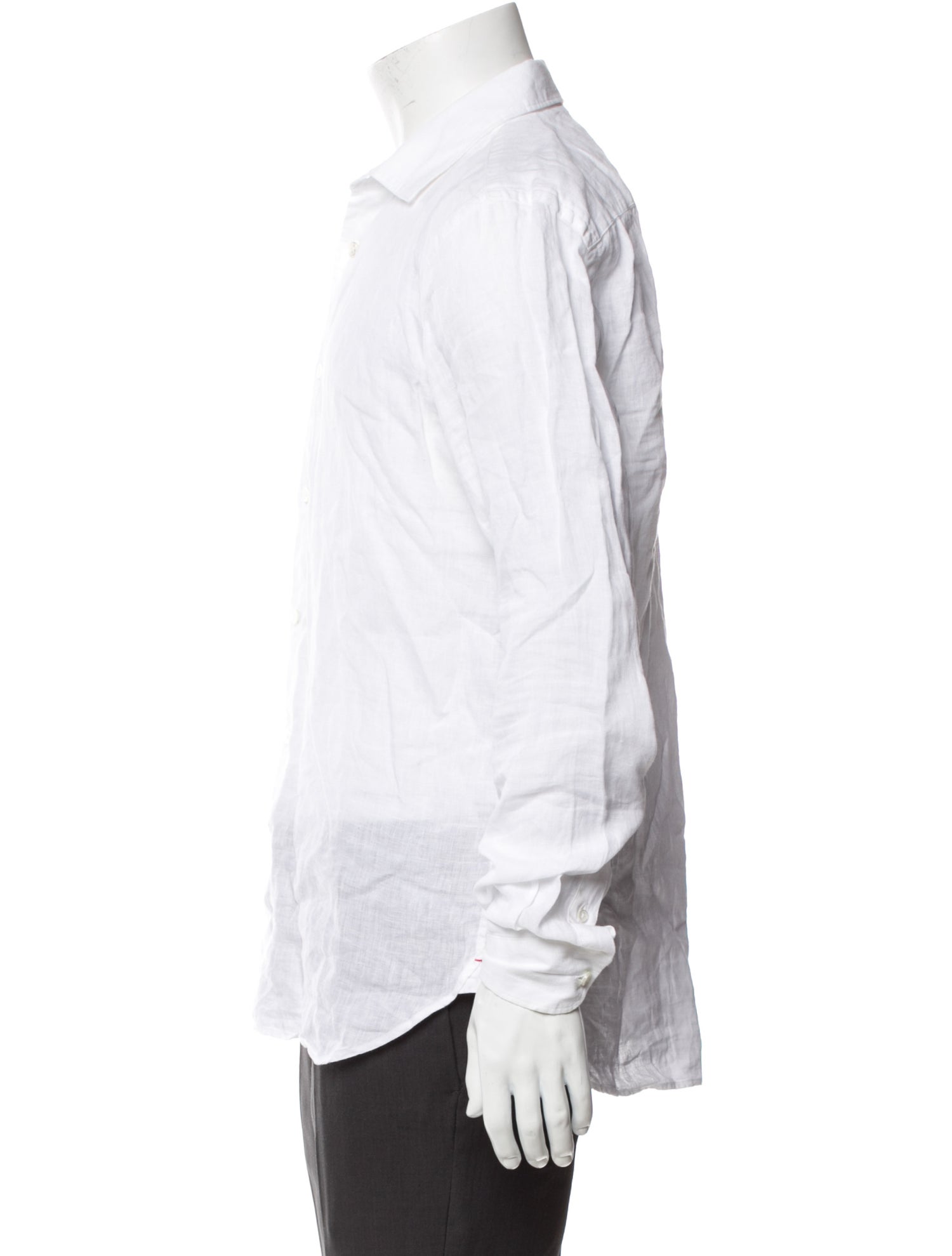 Orlebar Brown Linen Long Sleeve Dress Shirt