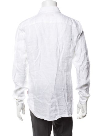 Orlebar Brown Linen Long Sleeve Dress Shirt