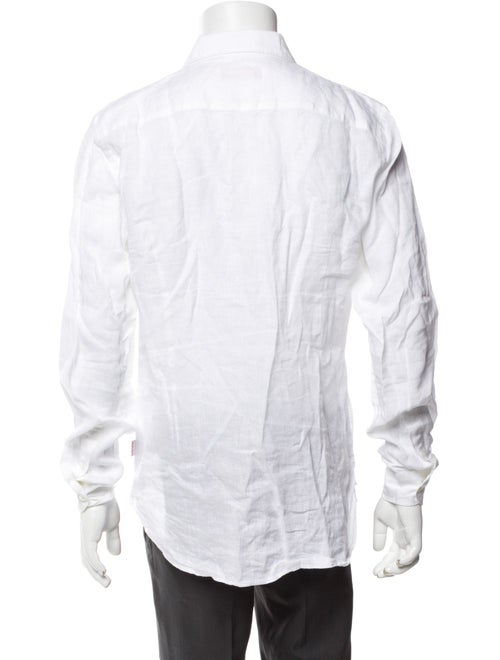 Orlebar Brown Linen Long Sleeve Dress Shirt