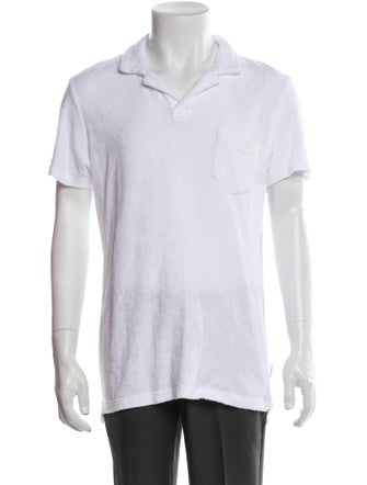 Orlebar Brown V-Neck Short Sleeve Polo Shirt
