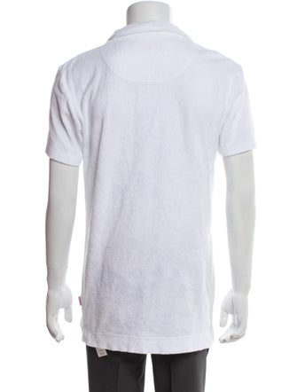 Orlebar Brown V-Neck Short Sleeve Polo Shirt