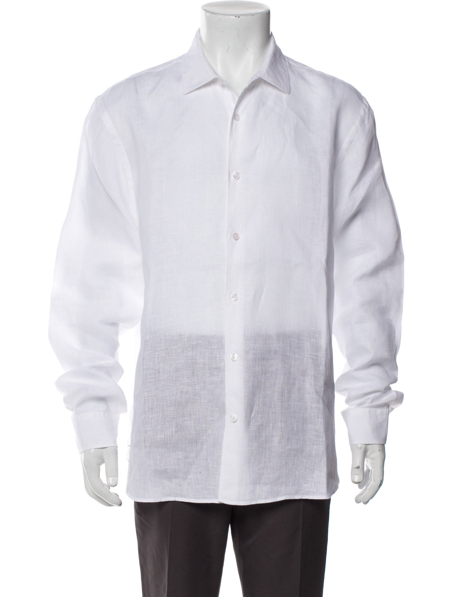 Orlebar Brown Linen Long Sleeve Dress Shirt