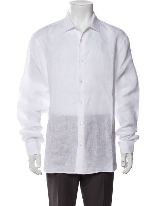 Orlebar Brown Linen Long Sleeve Dress Shirt