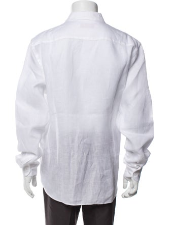 Orlebar Brown Linen Long Sleeve Dress Shirt