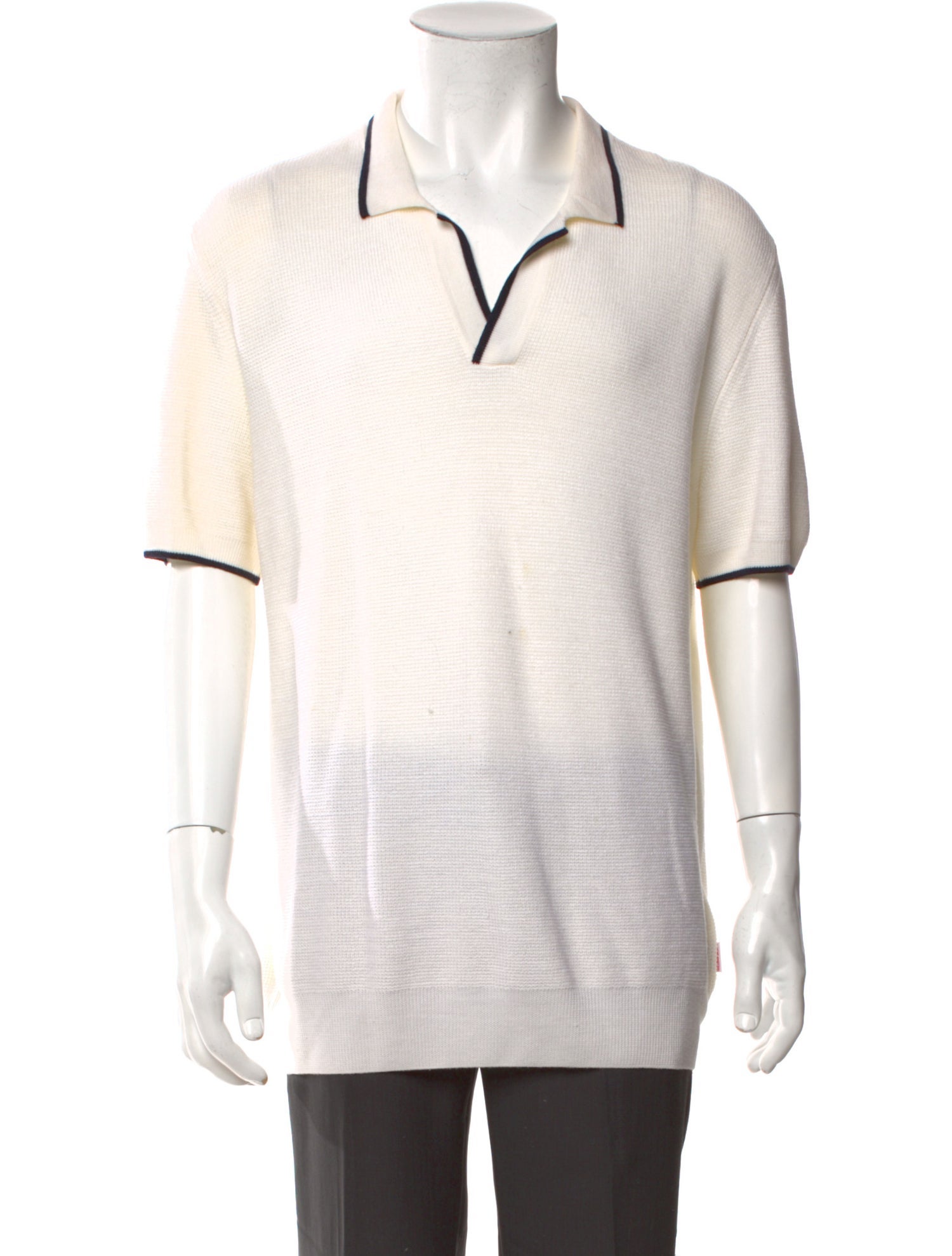 Orlebar Brown Merino Wool Graphic Print Polo Sweater