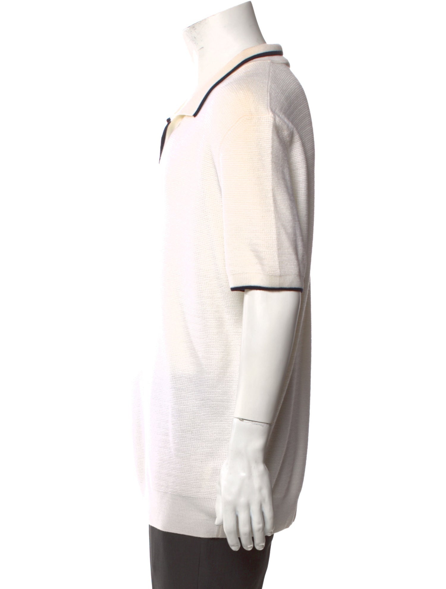 Orlebar Brown Merino Wool Graphic Print Polo Sweater