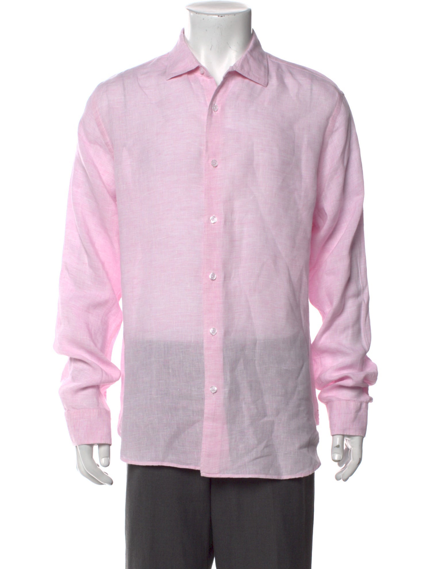 Orlebar Brown Linen Long Sleeve Dress Shirt