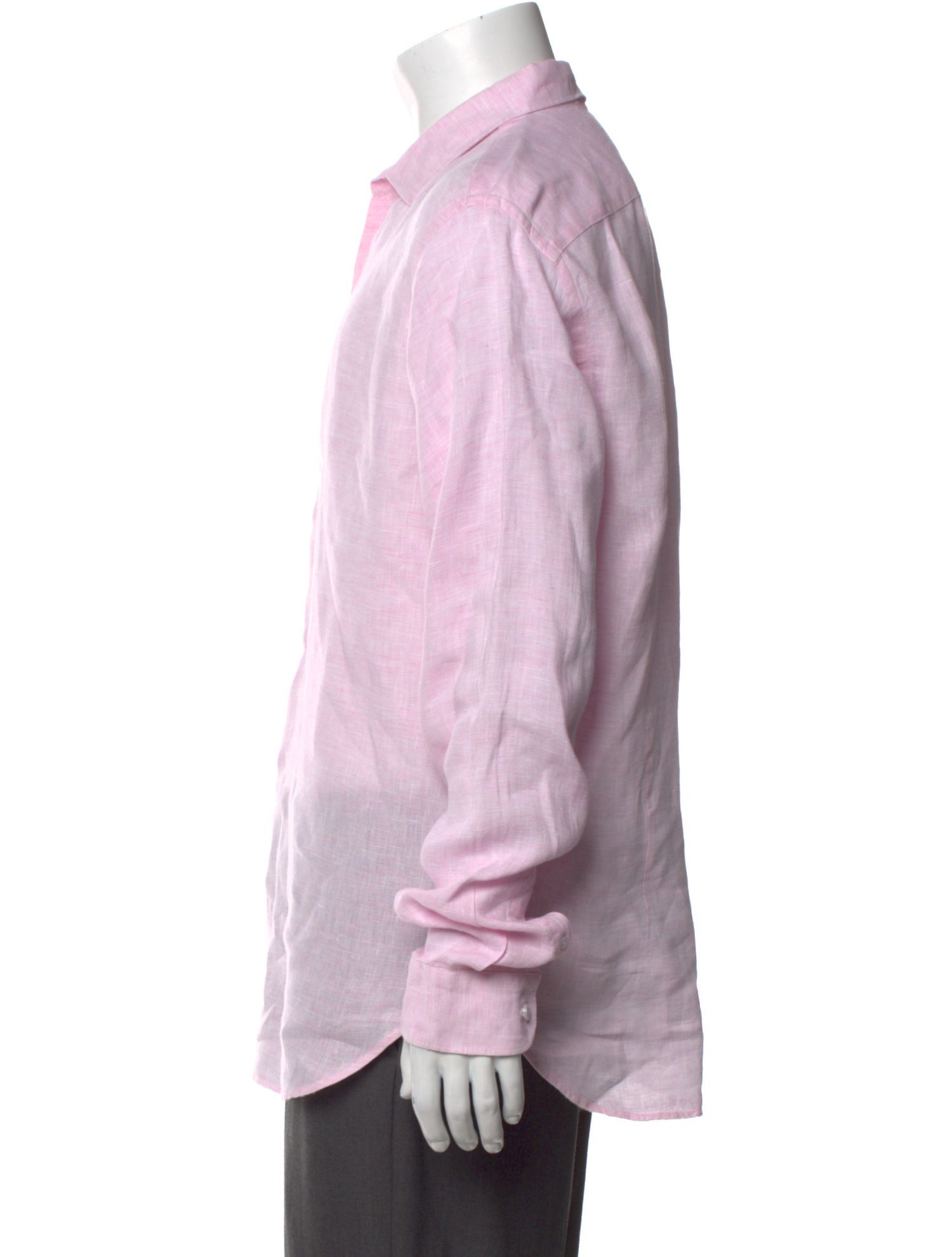 Orlebar Brown Linen Long Sleeve Dress Shirt